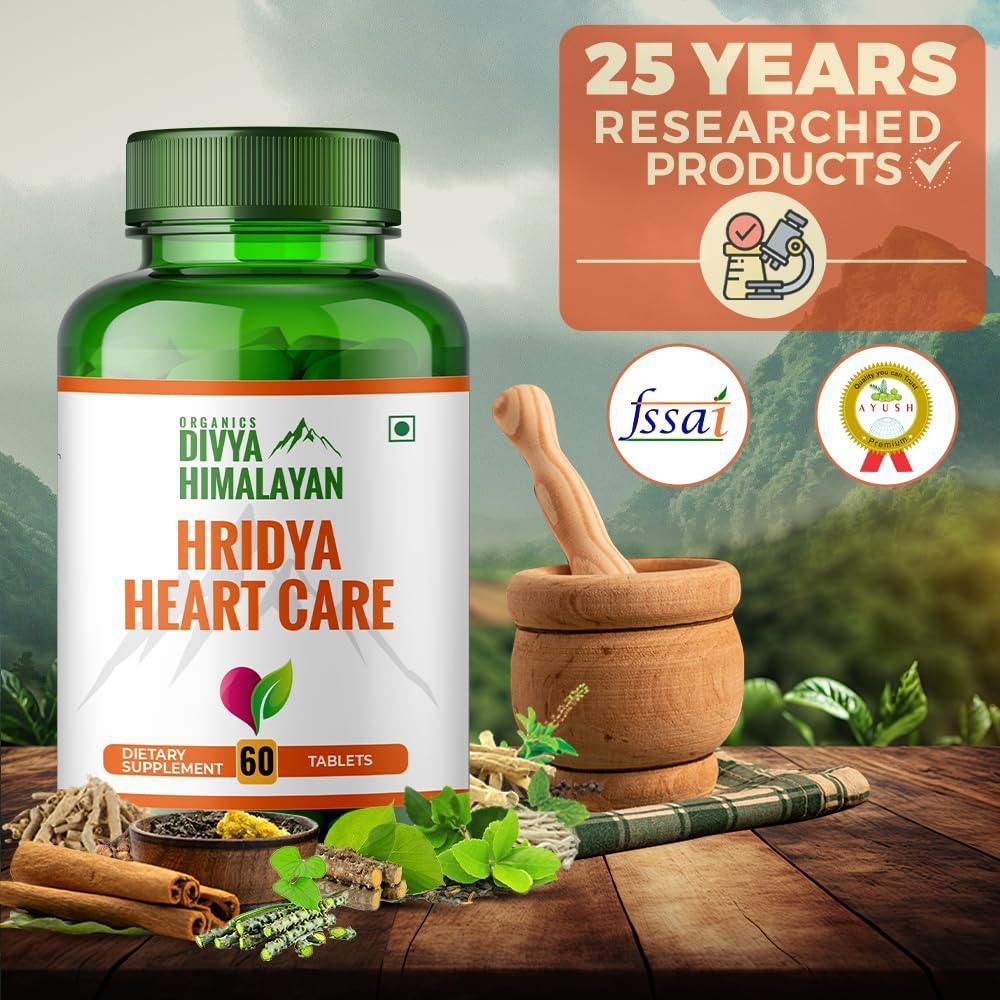 Divya Himalayan Hridya Heart Care Tablet - 60 Tablets