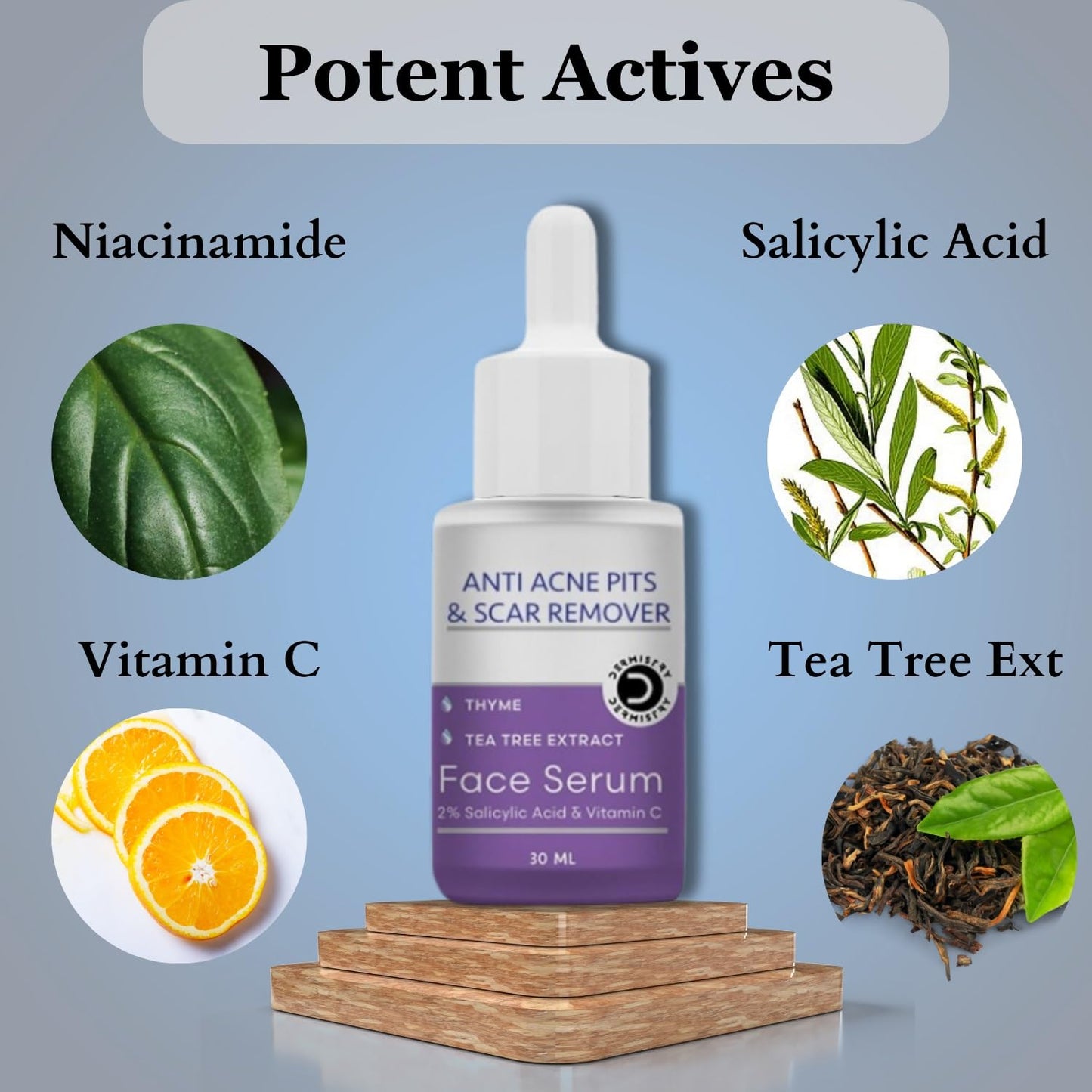 Dermistry 2% Salicylic Acid Anti Acne Pits & Scars Face Serum