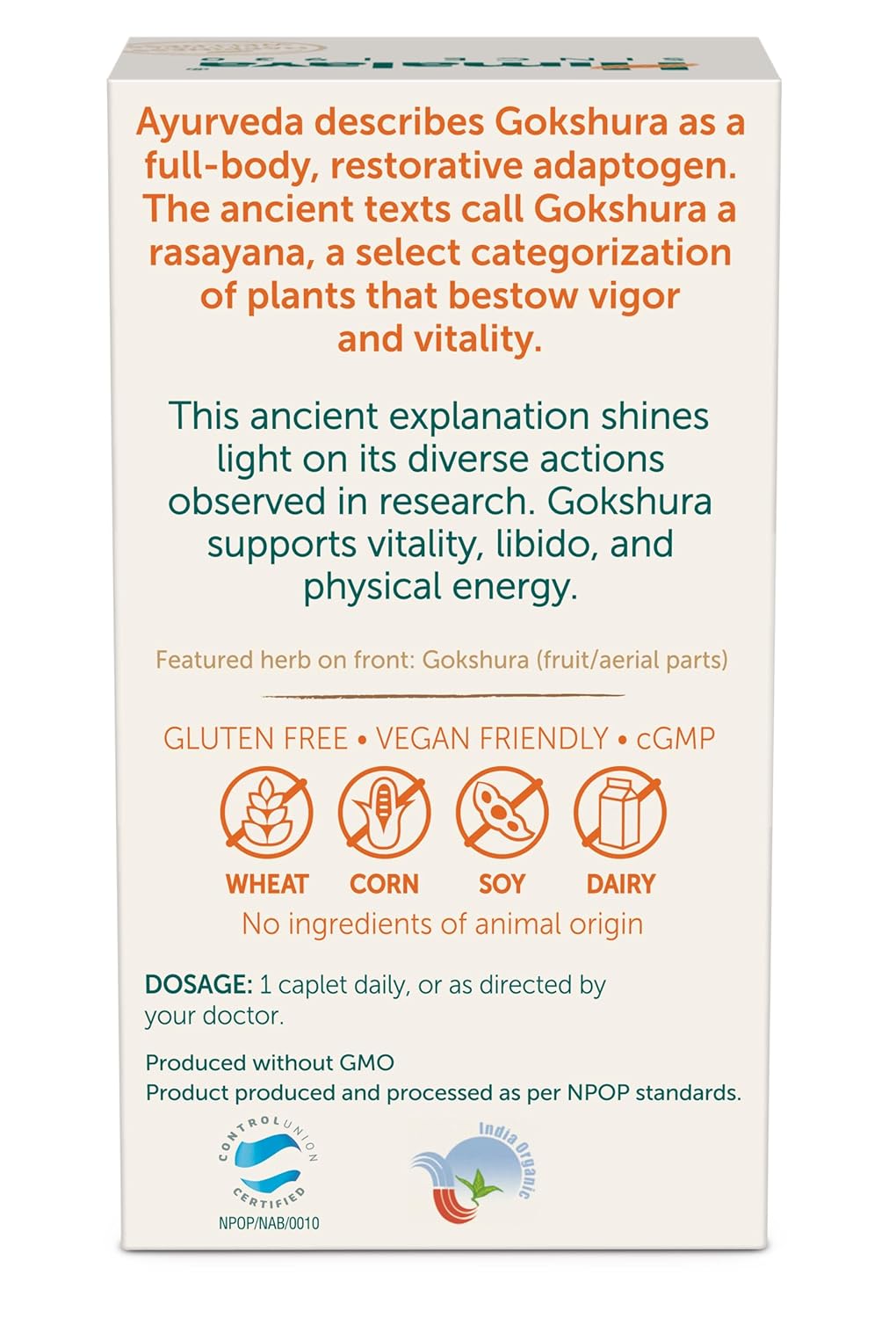 Himalaya Organic Gokshura Caplet - 60 Caplets