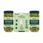 Zindagi Stevia Dry Leaves (70 g) & Stevia Liquid Extract Drops (10 ml) | 100% Natural Zero-Calorie Sugar-Free Sweetener Combo Pack