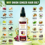 Pure Nutrition Onion & Ginger Hair Oil 100ml | Hair Growth & Scalp Care Oil