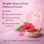 Pure Nutrition Natural Hibiscus Powder 100g | Herbal Hair, Skin & Wellness Support