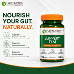 Pure Nutrition Slippery Elm 60 Capsules | Herbal Digestive & Gut Health Support