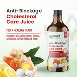 MAPL Anti Blockage Cholesterol Care Juice 500ml | Garlic, Ginger, Lemon & Apple Cider Vinegar | Supports Heart Health & Cholesterol Balance