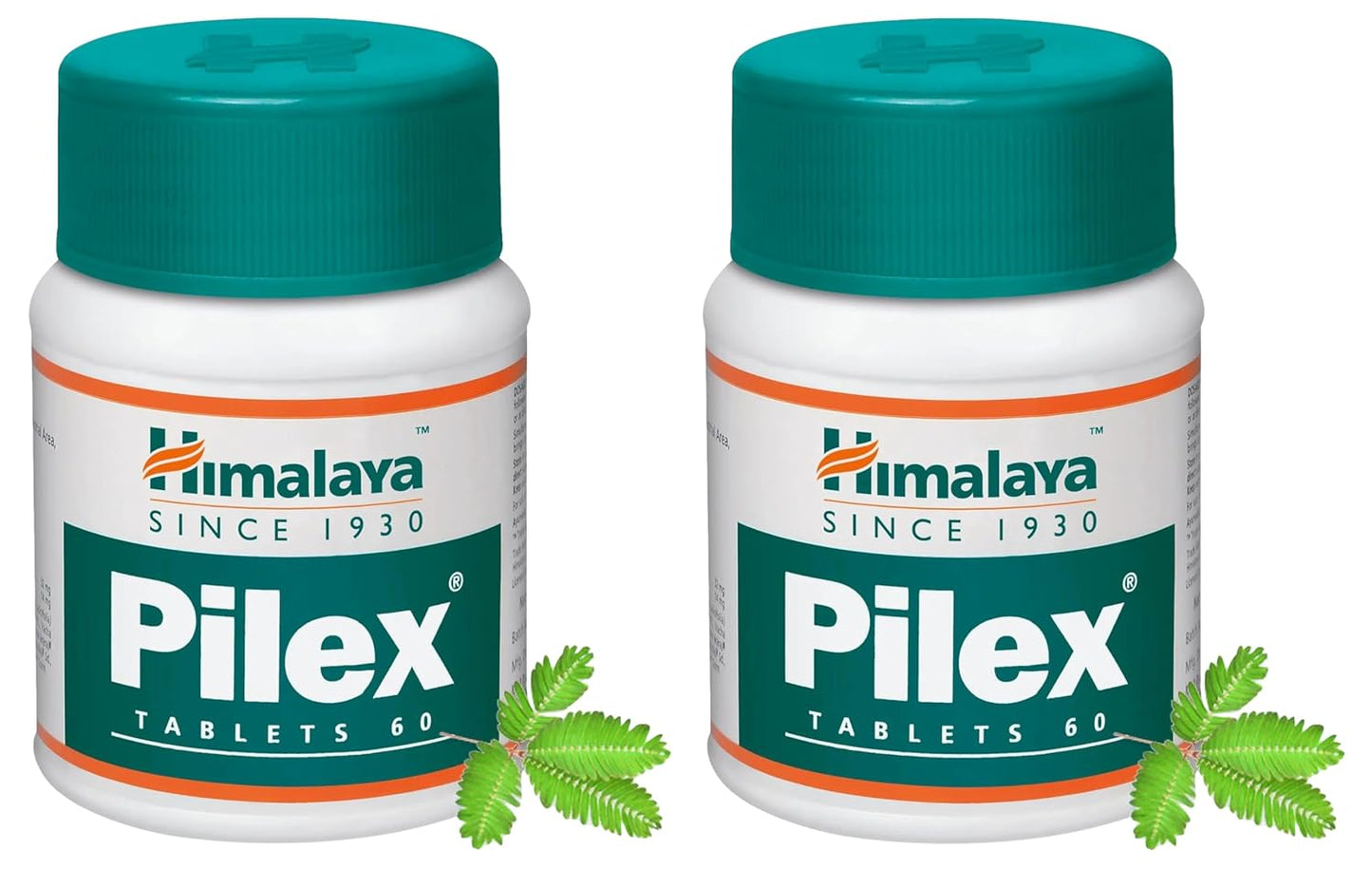 Himalaya Pilex Tablets - 60 Count (Pack of 2)