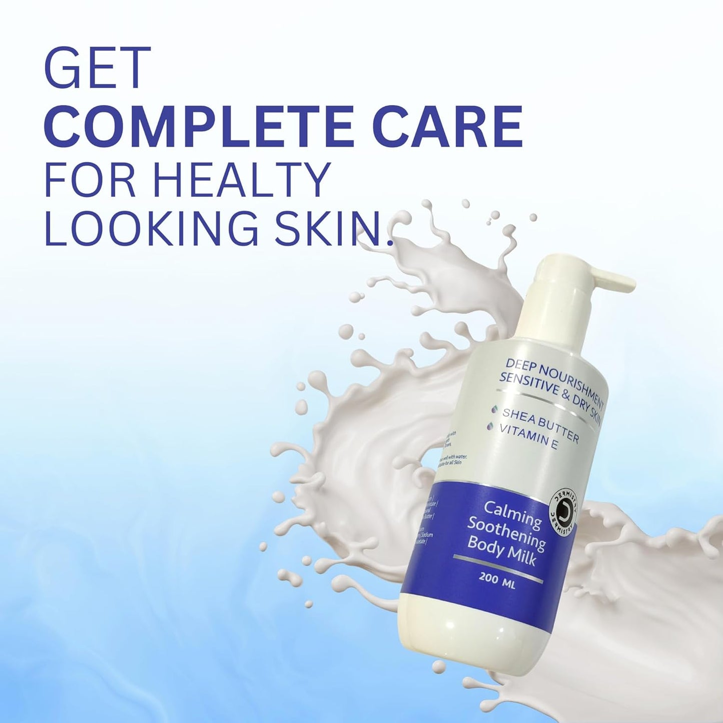 Dermistry Sensitive & Dry Skin Calming Soothening Body Milk Lotion