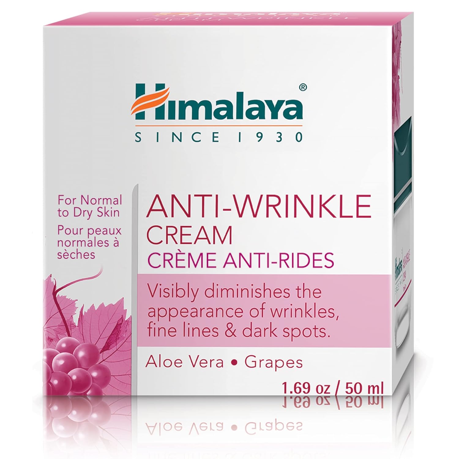Himalaya Anti-Wrinkle Cream with Aloe Vera & Grape Extract | For Fine Lines & Age Spots