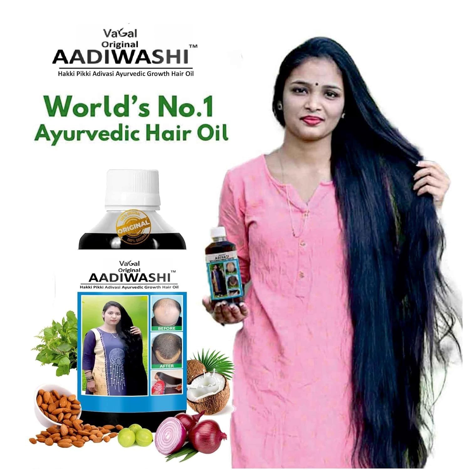 Vagal AADIWASHI Ayurved Joint Pain Relief Oil by AADIWASHI Ayurved, 50ml, Herbal Formula with Aloe Vera & Essential Oils