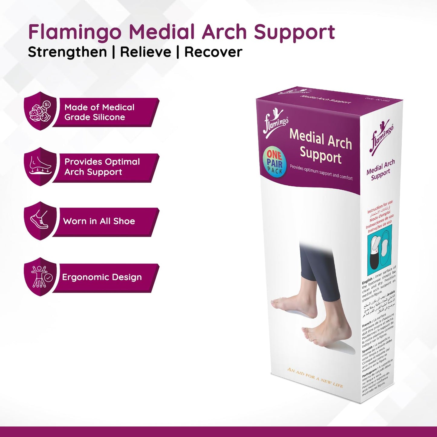 Flamingo Medial Arch Support - Universal