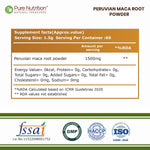 Pure Nutrition Peruvian Maca Root 100g | Natural Herbal Superfood Powder | Energy & Vitality Support