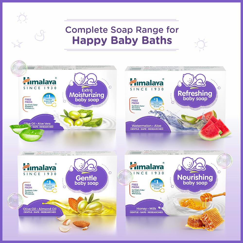 Himalaya Gentle Baby Soap 75gm Value Pack of 4