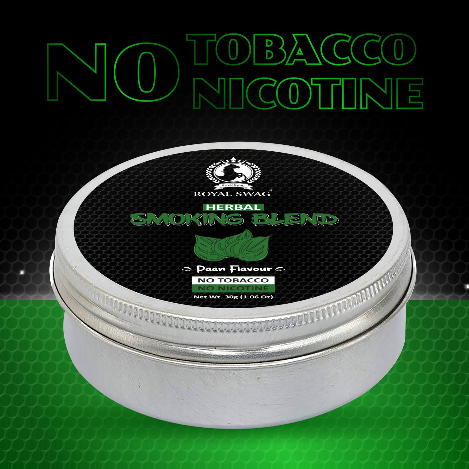 Royal Swag Herbal Smoking Mixture Paan Flavour - Tobacco Free (30g / 1.0 oz Pouch)