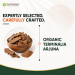 Pure Nutrition Organic Arjuna Chal Powder 500g | Herbal Heart & Cardiovascular Wellness Support