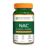 Pure Nutrition NAC 600mg – 120 Capsules | Antioxidant & Cellular Support