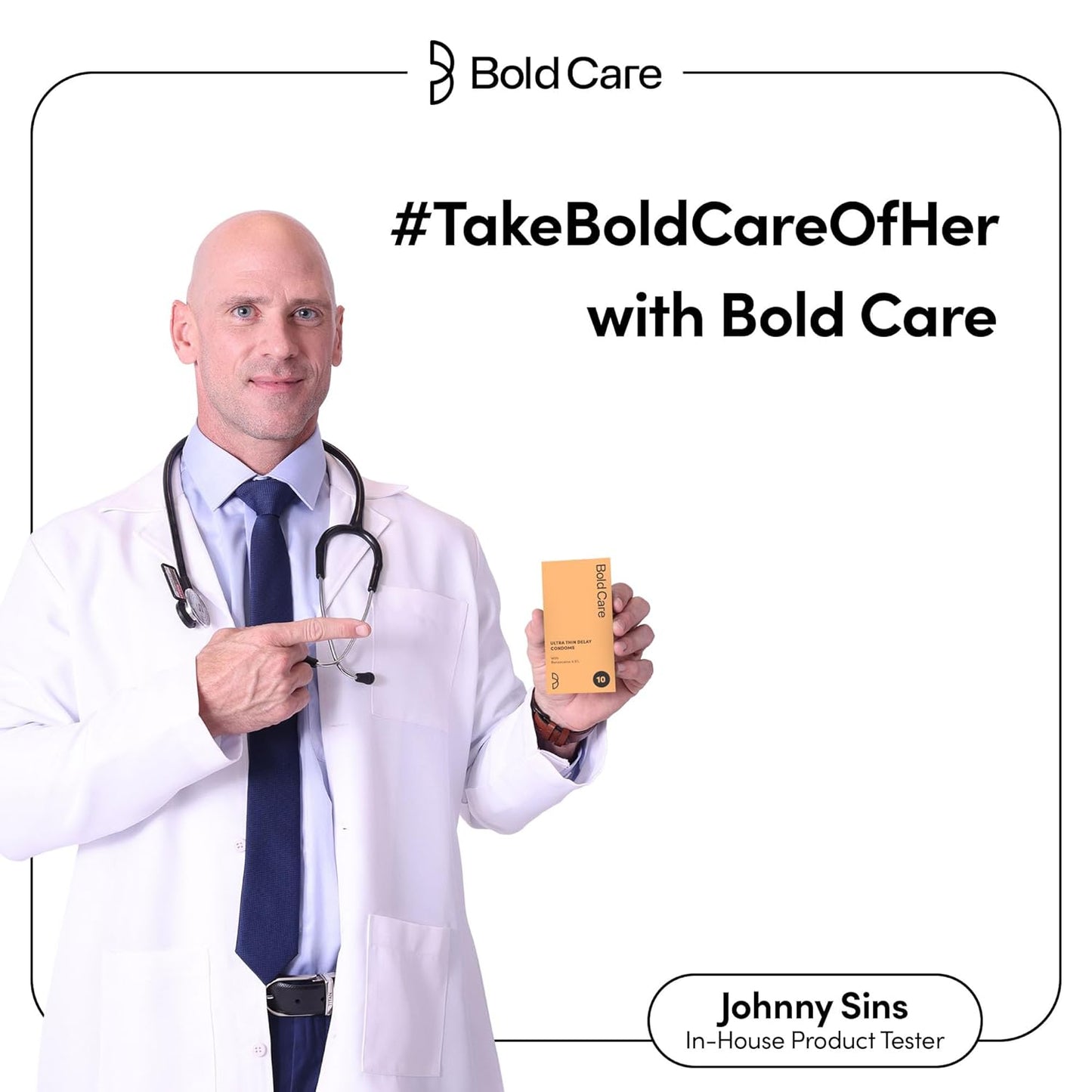 Bold Care Ultra Thin Long Last Condoms - Pack of 10 - Lubricated