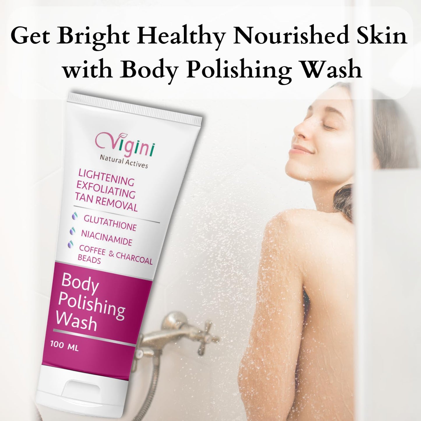 Vigini Lightening Exfoliating Tan Removal Body Polishing Wash