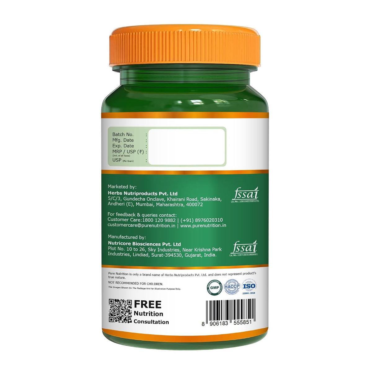 Pure Nutrition Zinc Gluconate 60mg, 120 Capsules | Immune & Skin Health Support
