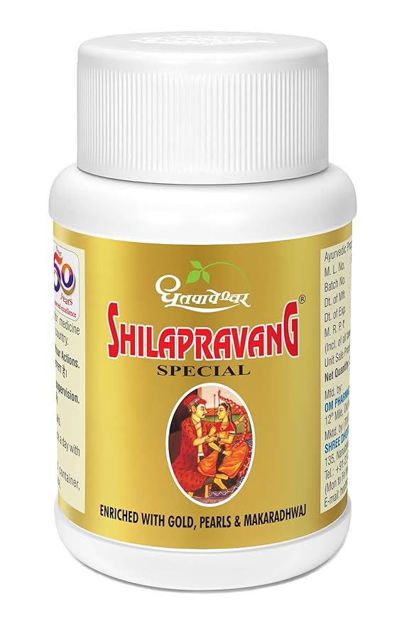 Dhootapapeshwar Shilapravang Special Tablets | Supports Energy Levels - 30 Tablets