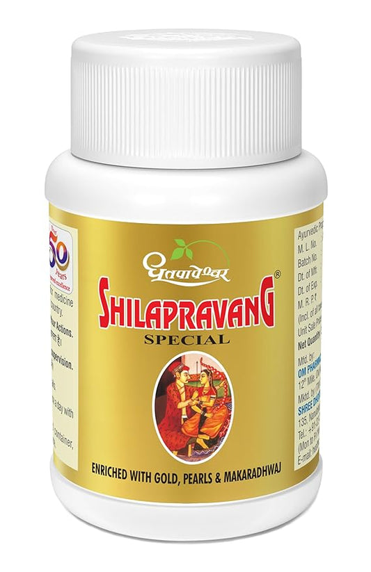 Dhootapapeshwar Shilapravang Special Tablets | Supports Energy Levels - 30 Tablets