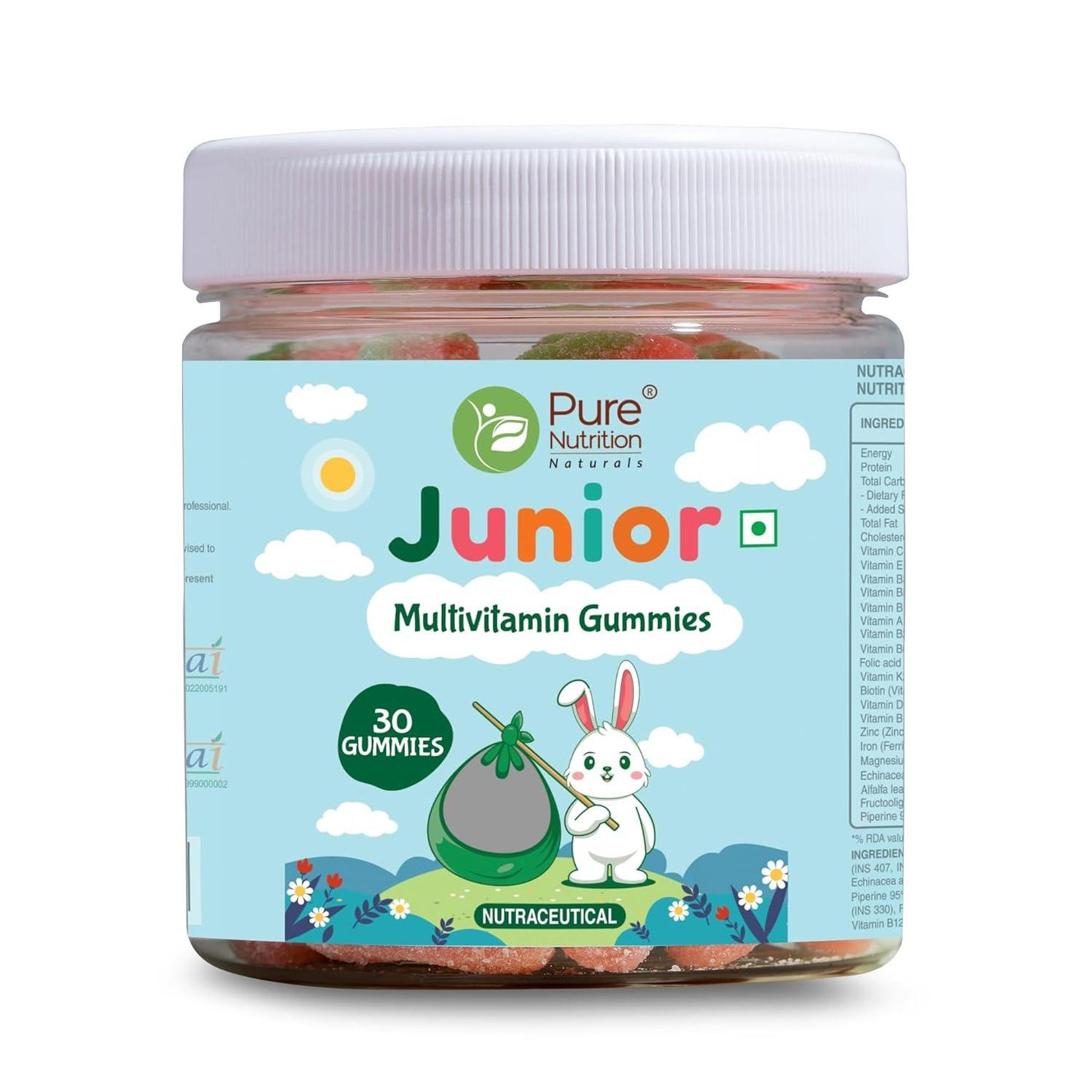 Pure Nutrition Junior Multivitamin Gummies - For Healthy Growth