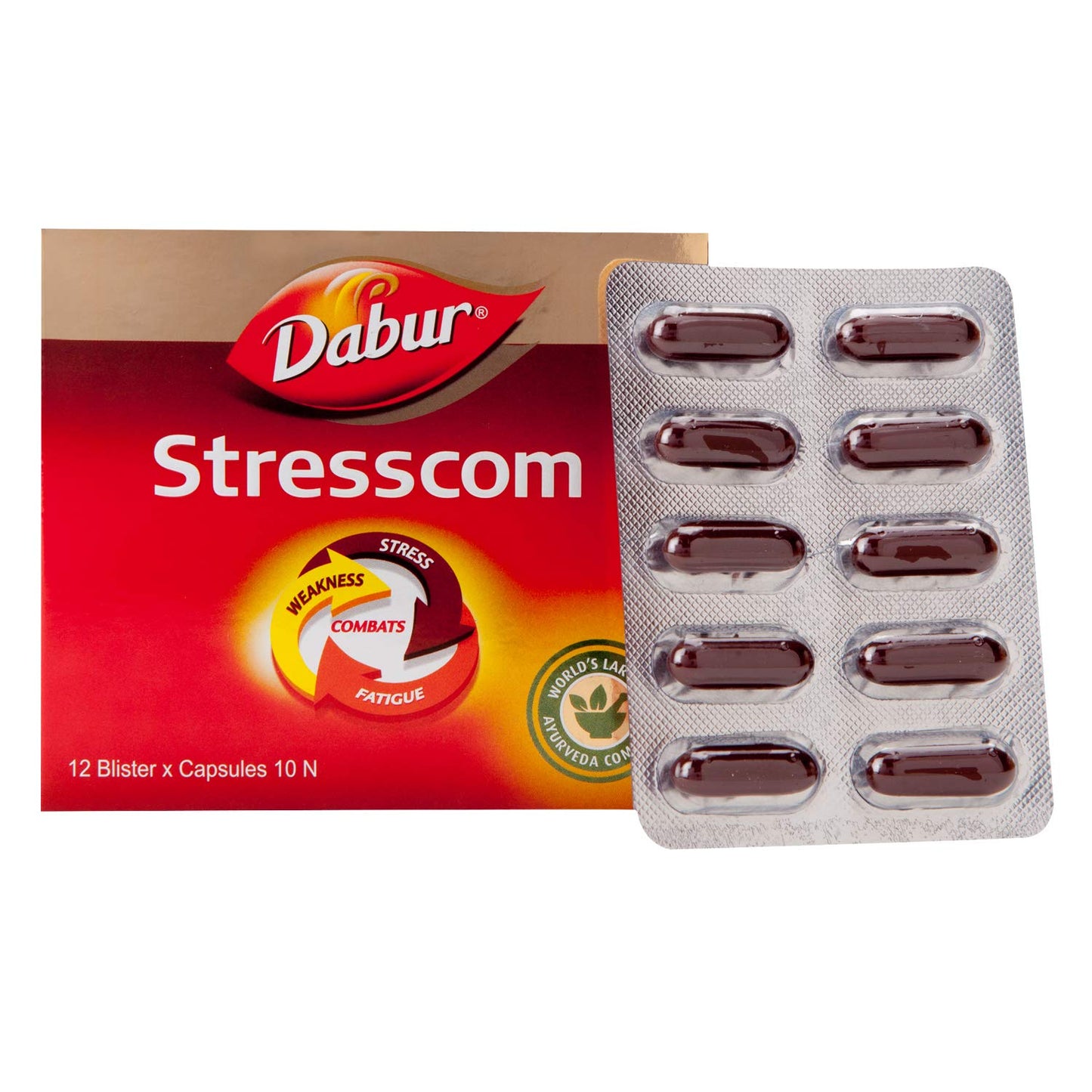 Dabur Stresscom Ashwagandha Capsule | Manages Fatigue, Weakness & Stress