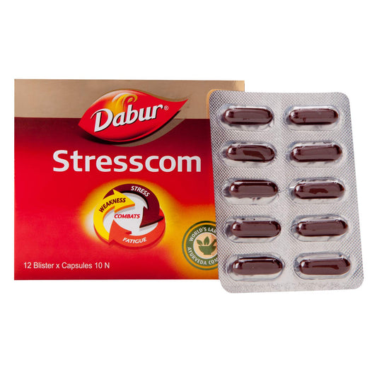 Dabur Stresscom Ashwagandha Capsule | Manages Fatigue, Weakness & Stress