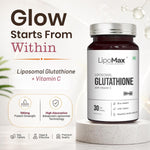 Pure Nutrition Liposomal Glutathione with Vitamin C, 30 Tablets | Antioxidant & Skin Health Support