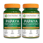 Pure Nutrition Papaya Fruit & Leaf Extract 600mg Veg Capsule