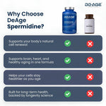 De-Age Spermidine Trihydrochloride 60 Capsules | Cellular & Healthy Aging Support