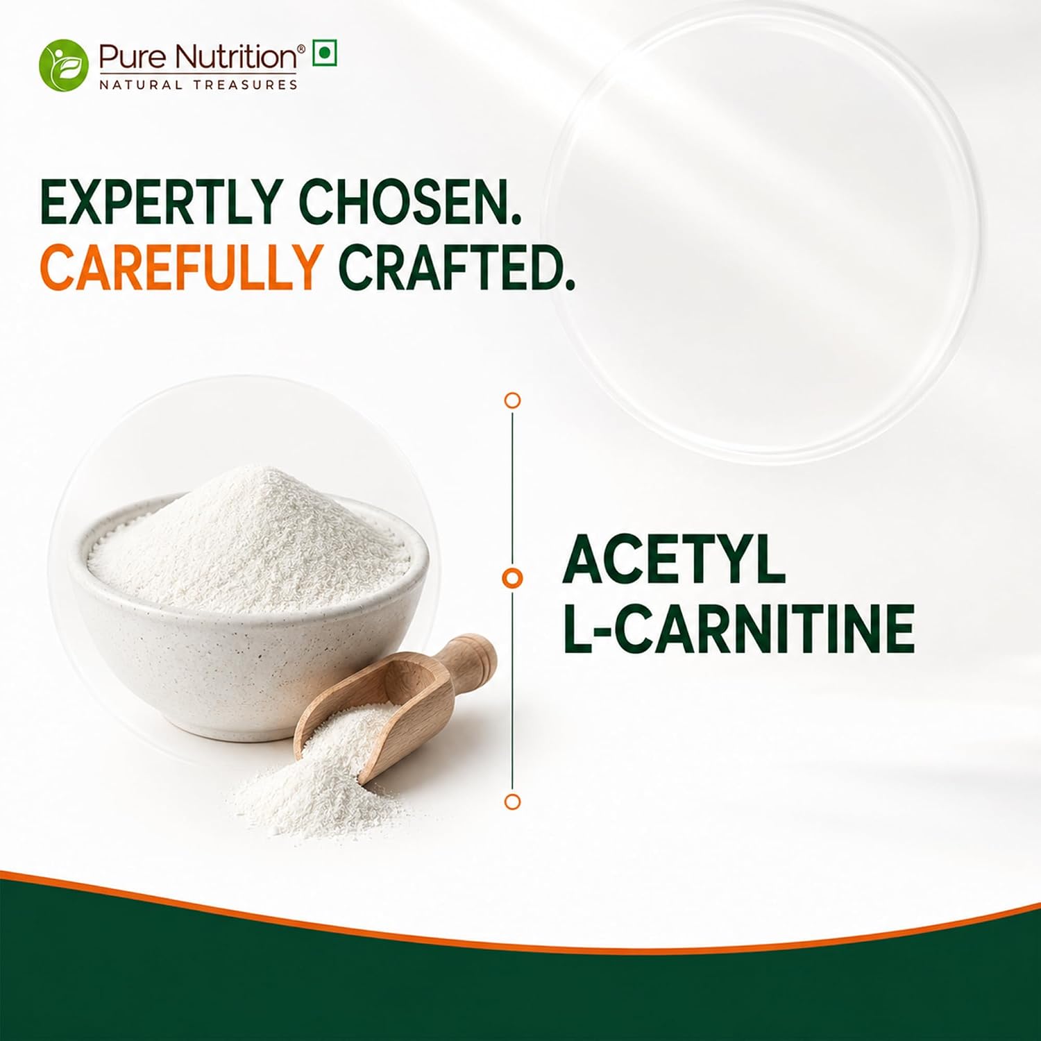 Pure Nutrition Acetyl L-Carnitine 500mg, 60 Capsules | Energy & Fitness Support Supplement