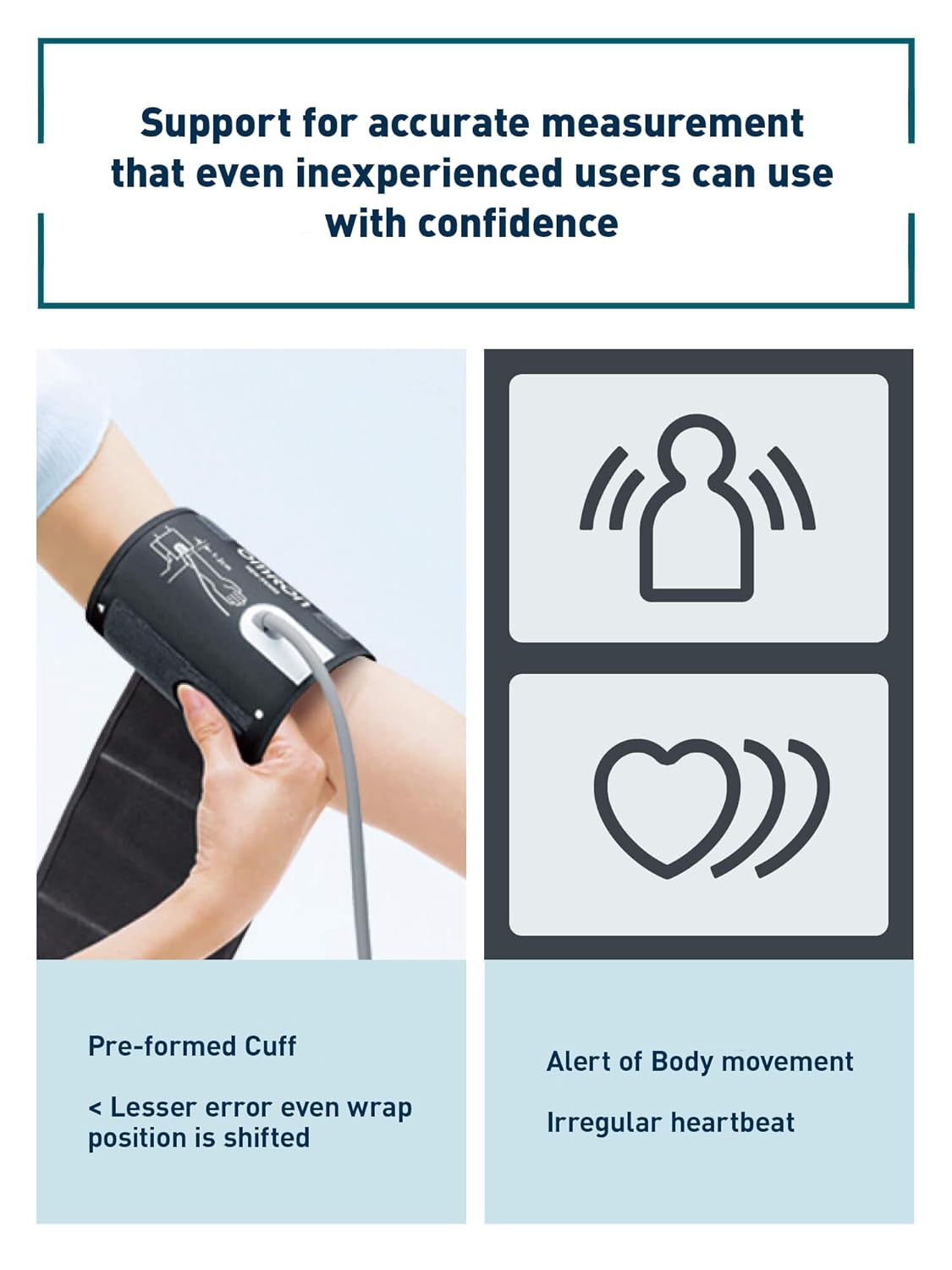Omron HEM 7156 Digital Blood Pressure Monitor with 360° Accuracy Intelli Wrap Cuff for All Arm Sizes Accurate Measurements and Bluetooth Connectivity