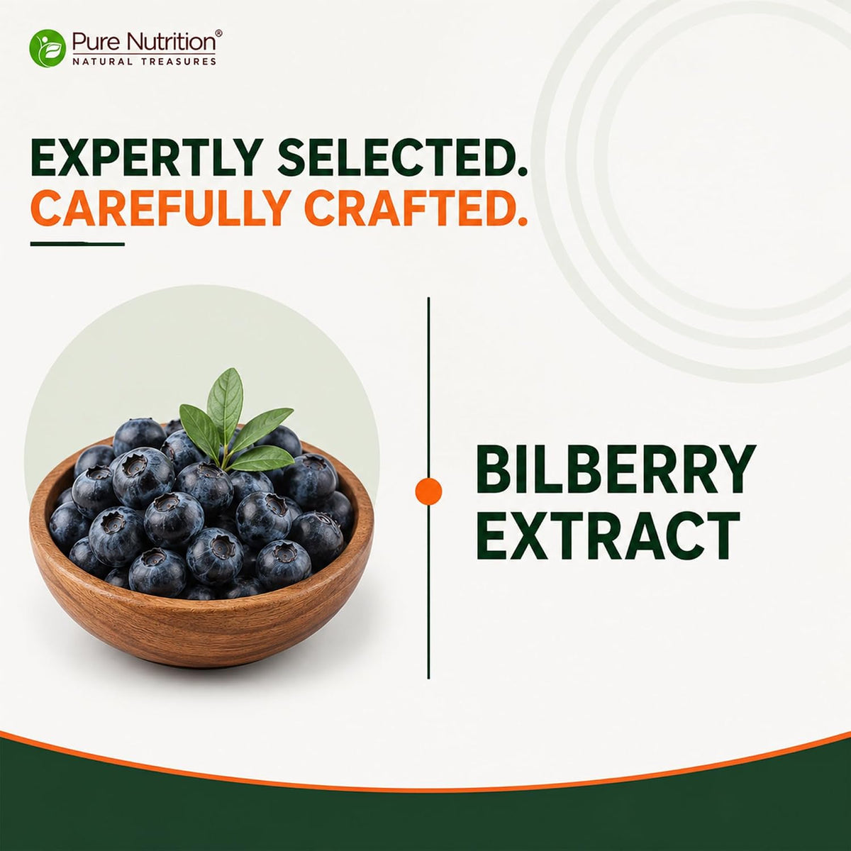 Pure Nutrition Bilberry Extract 400mg, 60 Capsules | Antioxidant & Eye Health Support Supplement
