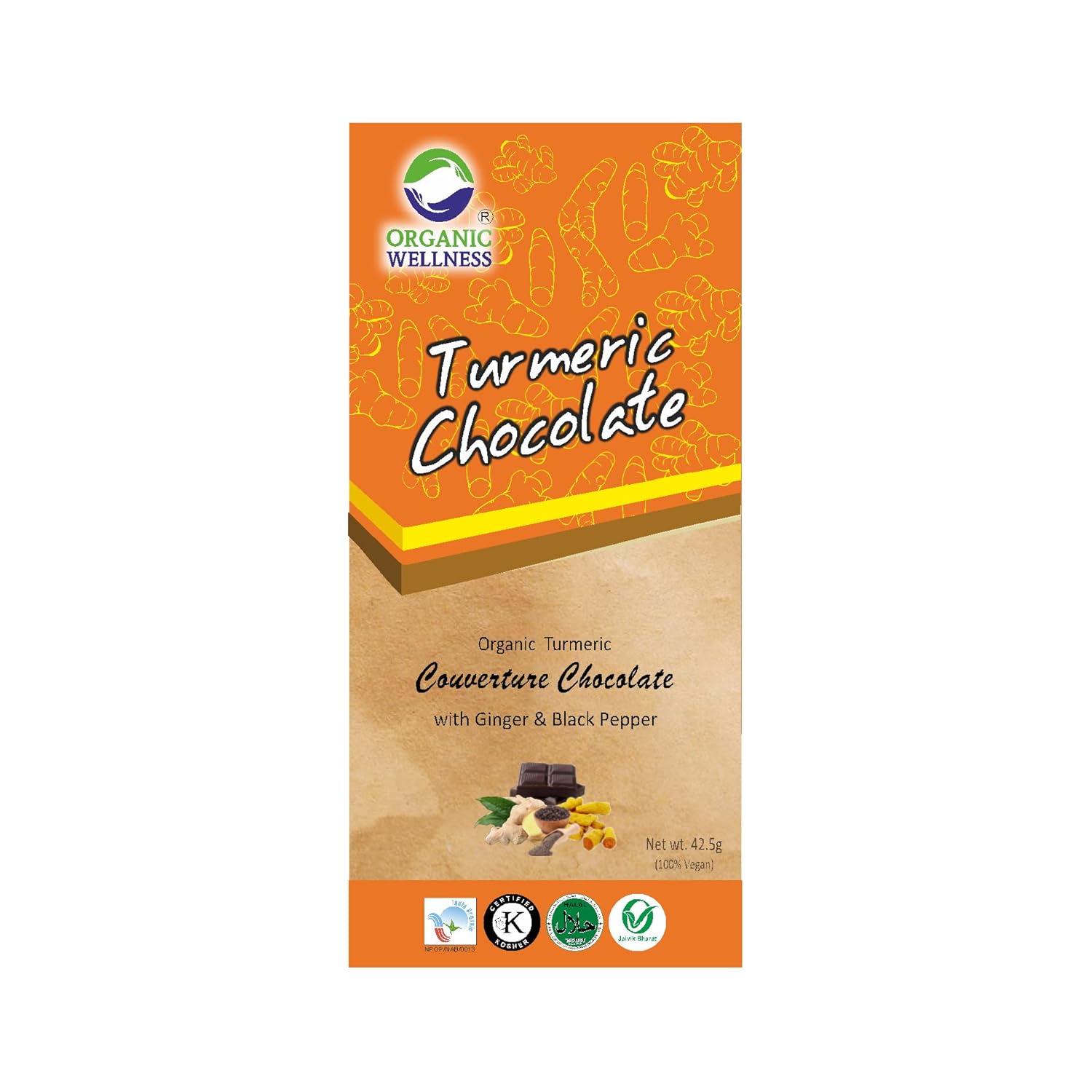 Organic Wellness Turmeric Chocolate 42.5 grams