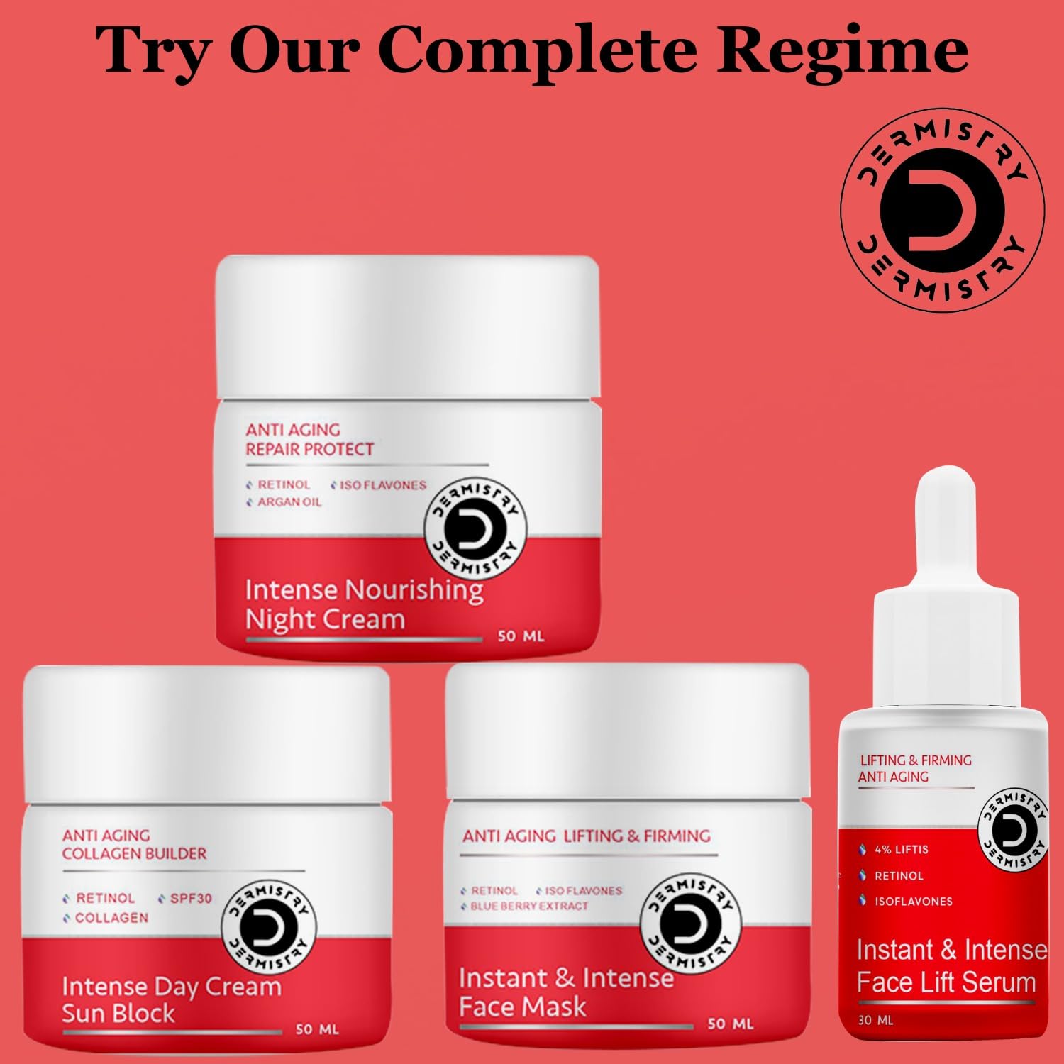 Dermistry Anti Aging Retinol Intense Nourishing Night Cream - 50ml