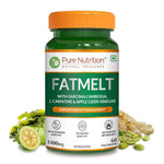 Pure Nutrition Fatmelt Capsules with Garcinia Cambogia, L-Carnitine & Apple Cider Vinegar For Appetite Control, Weight Management - 60 Veg Capsules
