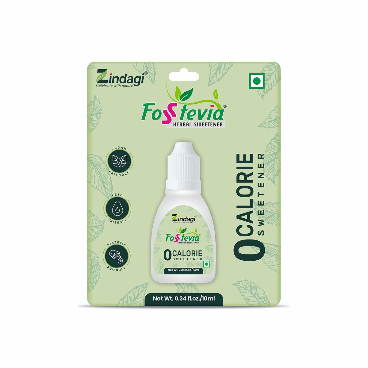 Zindagi Stevia Powder Sachets & Stevia Liquid Drops | 100% Natural Zero-Calorie Sugar Substitute Combo Pack