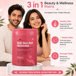 House of Ayu Hair Skin Nail Gummies | Collagen, Biotin & Hyaluronic Acid | 3-in-1 formula with Bioactive Collagen, Hyaluronic Acid, ALA & Biotin to support hair growth, glowing skin & strong nails.