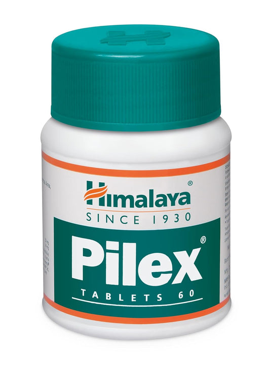 Himalaya Pilex Tablets - 60 Count (Pack of 2)