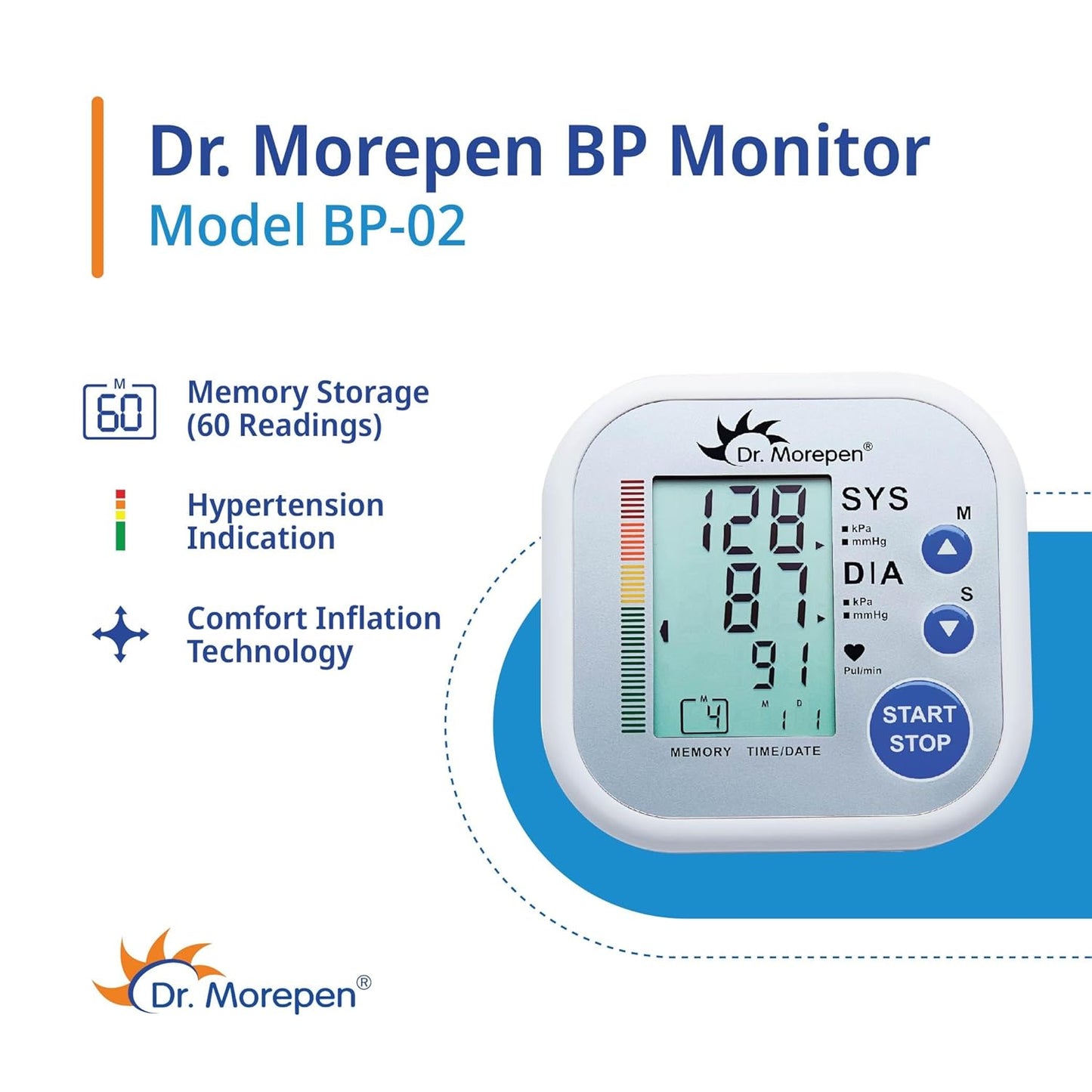 Dr Morepen BP 02 Blood Pressure Monitor