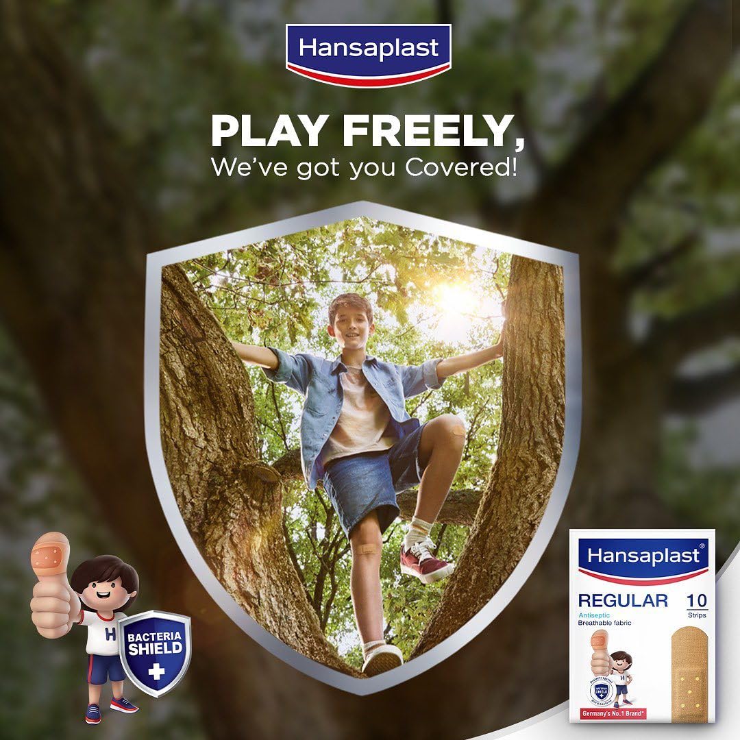 Hansaplast Regular Band Aid,First Aid - 100 strips