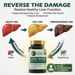 10 One Nutrition Liver Revive Detox 500mg (60 Veg Capsules) | Natural Liver Care, Fatty Liver Support & Digestive Enzyme Support