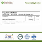 Pure Nutrition Phosphatidylserine 100mg, 60 Capsules | Brain, Memory & Cognitive Health Support