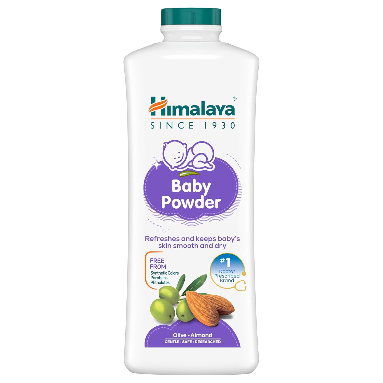 Himalaya Baby Powder | Keeps Baby's Skin Soft & Dry | Paraben-Free