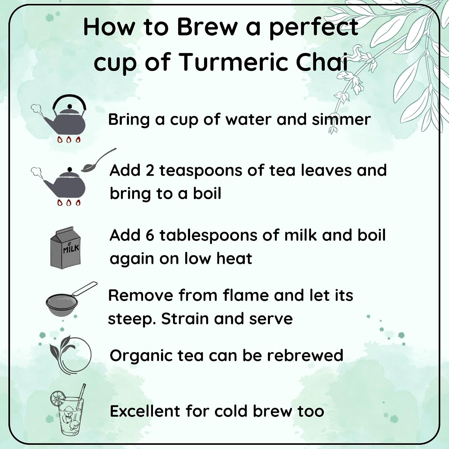 Radhikas Fine Teas Immunity Turmeric Tulsi Liqourice Chai - Cleanse & Restore Health - 100gm