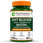 Pure Nutrition DHT Blocker 60 Capsules | Hair & Scalp Support Supplement | Herbal Formula