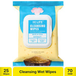 Hi Life Cleansing Wipes – Rice & Cica Extract | Soothing & Skin-Barrier Repair Facial Cleansing Wipes (Pack of 25)