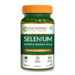 Pure Nutrition Selenium Capsules - 40mcg for Immune System, Supports Healthy Blood Pressure, Thyroid Health & Improves Cholesterol Levels - 60 Veg Capsules