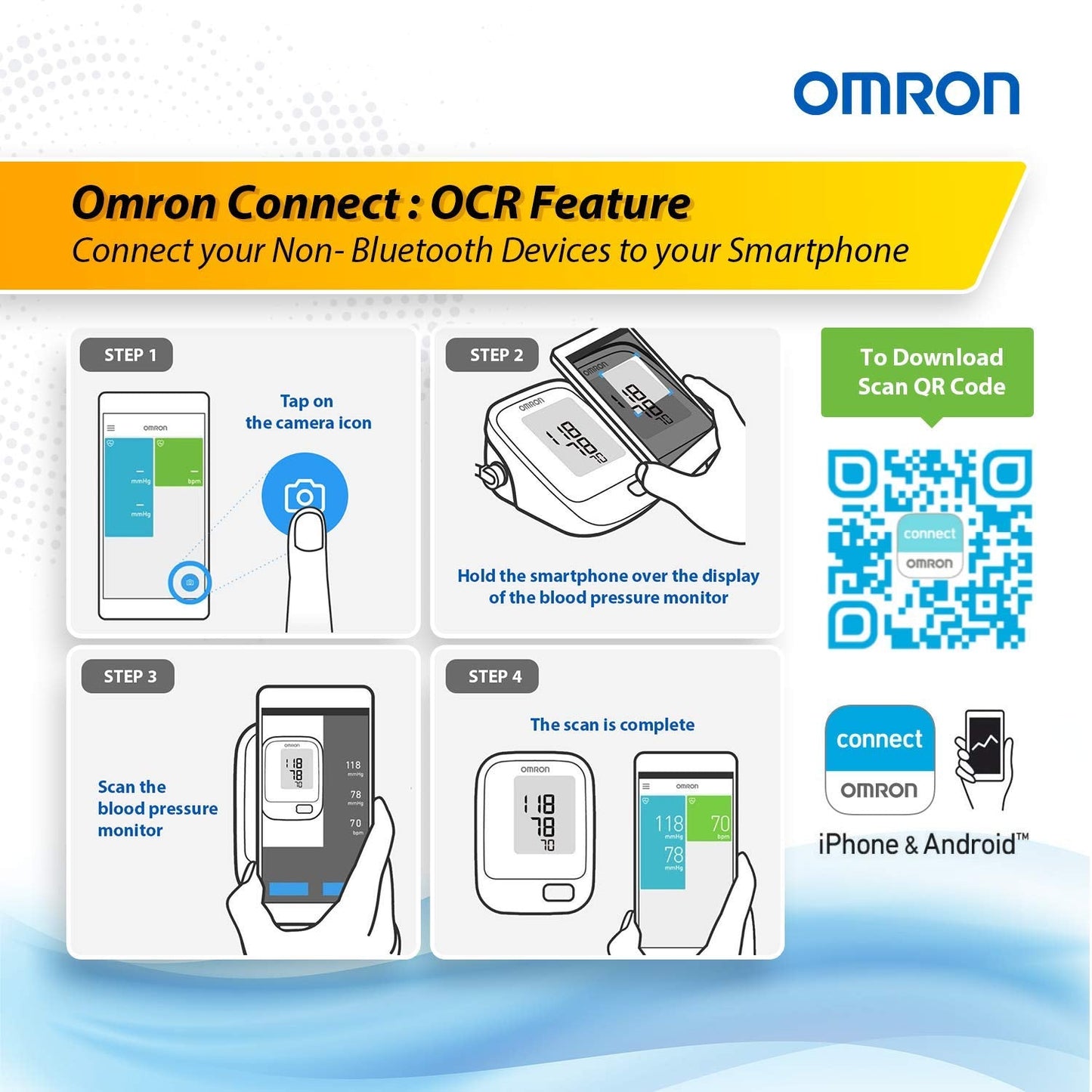 Omron HEM 7121J Blood Pressure Monitor (White)