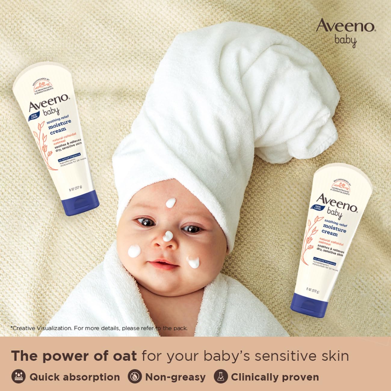 Aveeno Baby Soothing Relief Moisture Cream with Natural Colloidal Oatmeal
