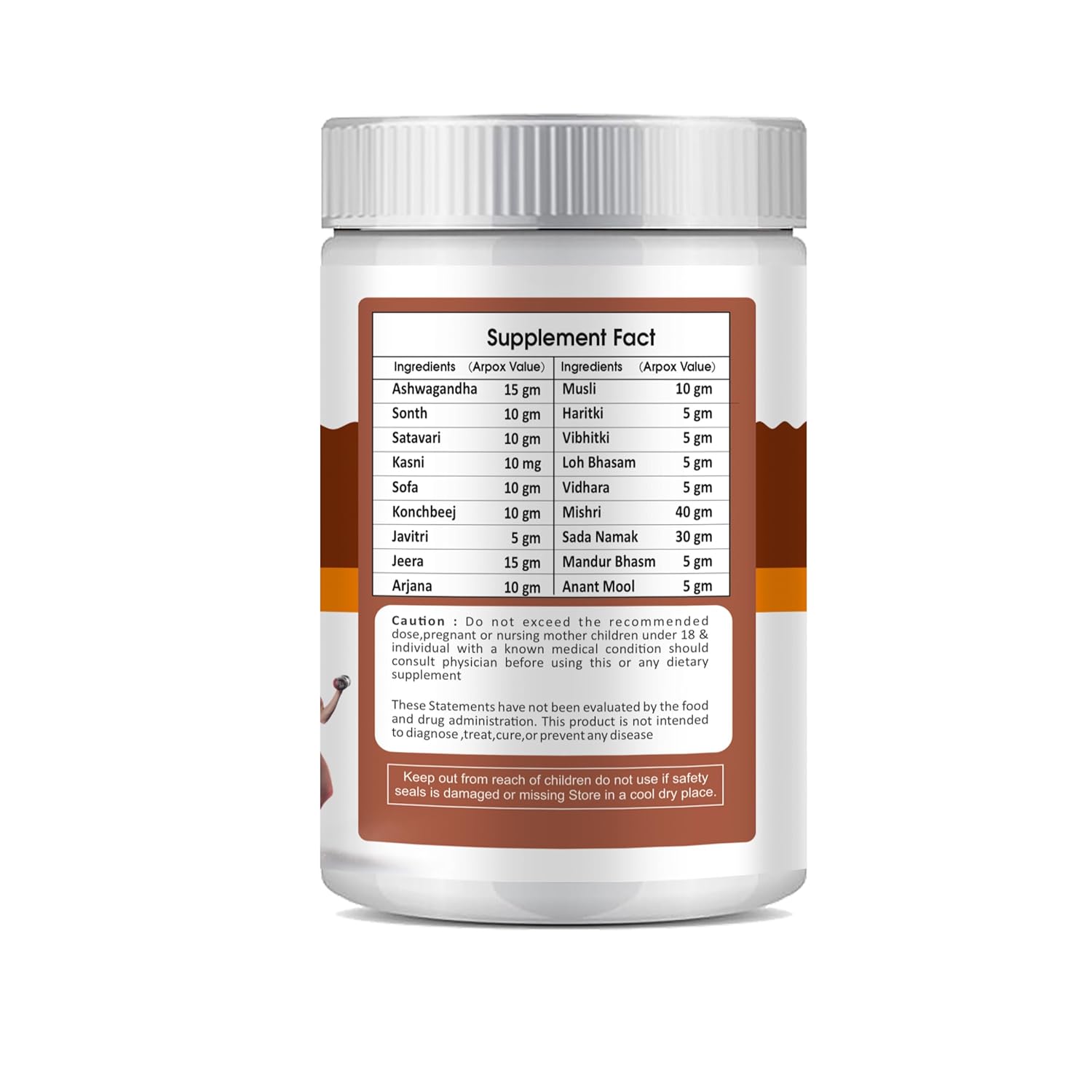 VEDAVAY Nutrition Weight Gain Powder - Ashwagandha & Musli Vitality Blend (180g)